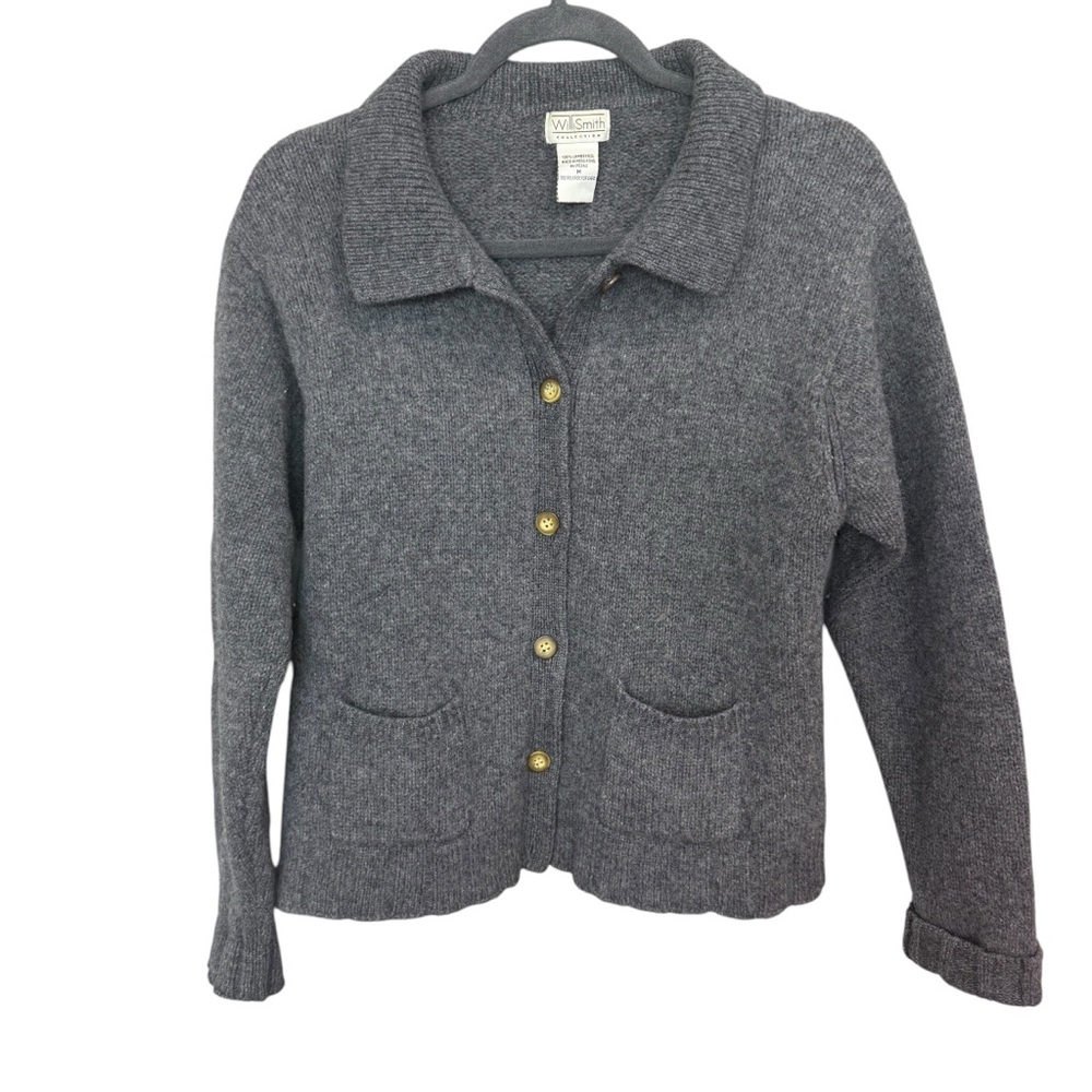 Willi Smith‎ 100% Lambswool grandpa core cardigan sweater size medium